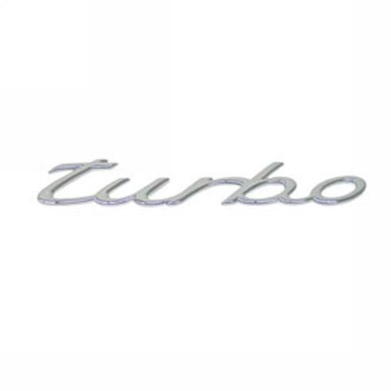 Porsche 996 Turbo Rear Deck Emblem - Chrome Turbo