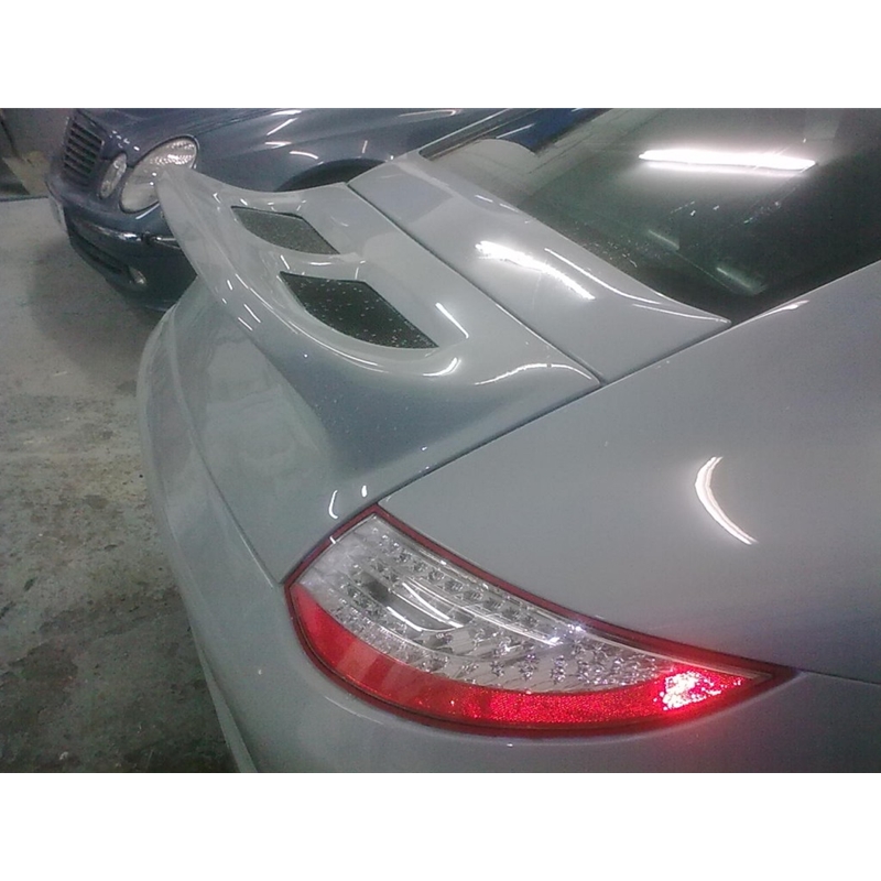 Porsche 997 Ducktail Lid Spoiler with Light and Grilles
