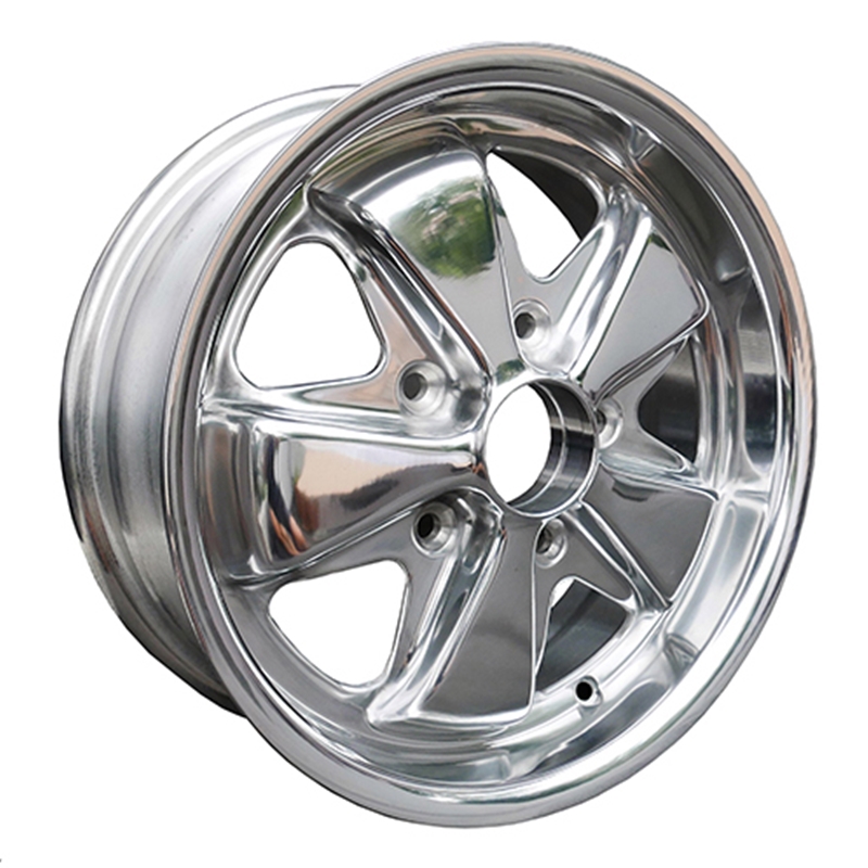 Porsche Fuchs  Fully Polished - 6x15 - 356 C/SC, 911 -1989, 914/6