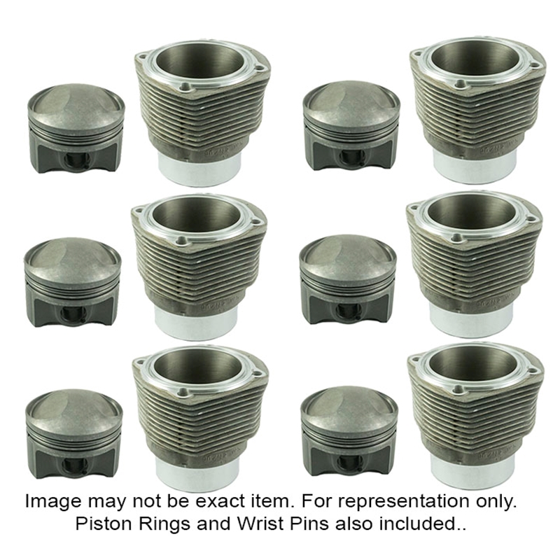 PORSCHE 930 TURBO 3.0L to 3.2L Piston & Cylinder Set 7.5:1CR (1976 - 1977)
