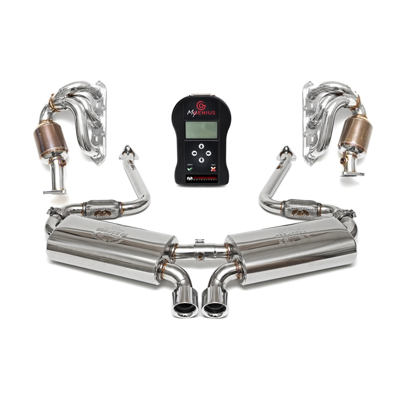 Porsche 986 Boxster Performance Package with ECU (2000-2004) w/ Tips - Polished Chrome
