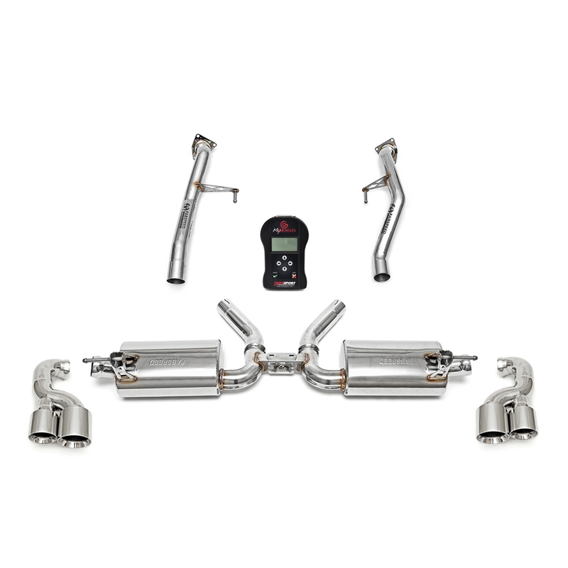 Porsche 957 Cayenne S/GTS Sport Performance Package with ECU w/ Tips - Polished Chrome