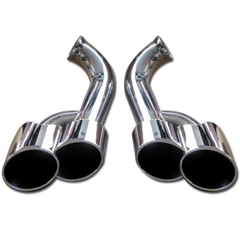Porsche Cayenne Muffler Tips Set Dual Round - T304