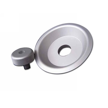911 Door Lock Knob & Plate 4 Pc Set - Aluminum