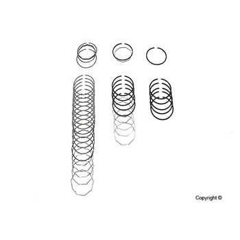 Porsche Engine Piston Ring Set - Deves