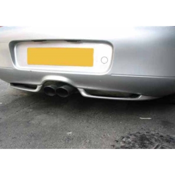 Porsche Boxster 2 PC Rear Bumper Diffuser - Unpainted (986 / 1997-2001)