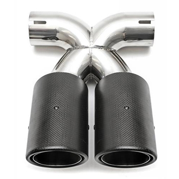 Porsche Cayman Boxster Muffler Tips Set Dual Round