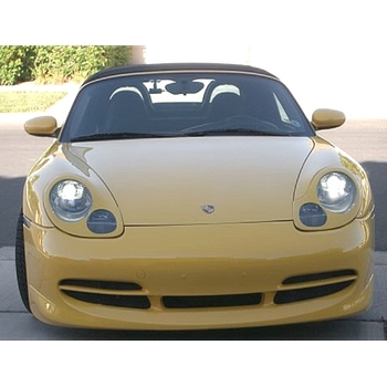 Porsche 996 Headlight Cover Set - no washer hole - Unpainted