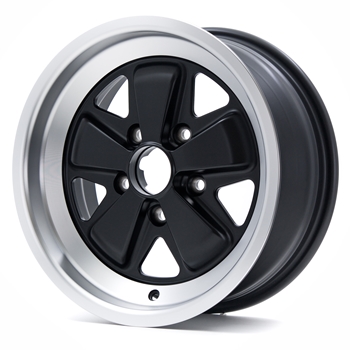 Porsche Fuchs Matt Black with Diamond Cut Lip - 9x16 - 911 SC, Carrera -1989, turbo -1989 back axle
