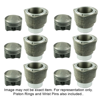 PORSCHE 911 CARRERA 3.2L to 3.4L Piston & Cylinder Set 10.0:1CR (1984 - 1989)