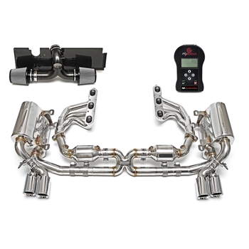 Porsche 996 Carrera Sport Performance Package with ECU w/ Short (1999-2001) Tips - Polished Chrome