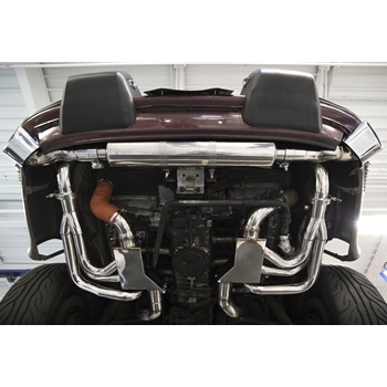 Porsche 911 Carrera 3.0 RSR Header Muffler Kit With Heat w/ Tips (1974-1983) (Sport Cats Not Included)