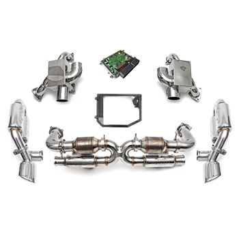Porsche 993 Turbo / Turbo S Sport Performance Package with ECU w/ Tips - Polished Chrome (Eprom)