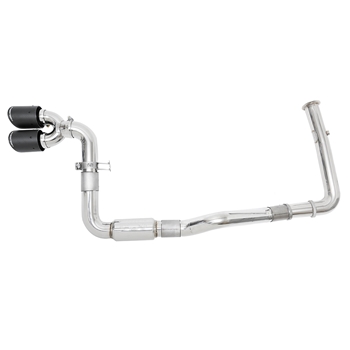 Porsche 718 Boxster/Cayman Supercup Turboback Exhaust System (with Catbypass Pipe) - Carbon Fiber Tips