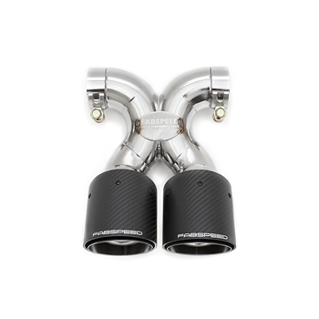 Porsche 718 Boxster/Cayman Deluxe Bolt-On Tips (for OEM exhaust) - Carbon Fiber