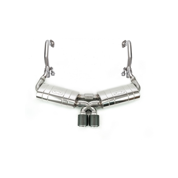 Porsche 981 Boxster/Cayman TrackTec Valve Bypass Exhaust System w/ Tips - Polished Chrome (For PSE cars