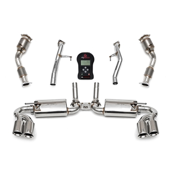 Porsche 957 Cayenne Turbo Sport Performance Package with ECU w/ Tips - Polished Chrome