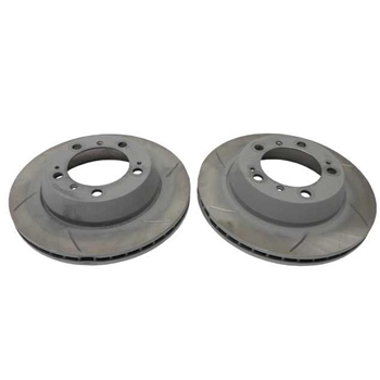 Porsche Boxster S Brake Rotor Disc Rear Set 2 - Sport Slotted