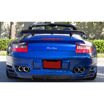 Porsche 997TT Type 1 Carbon Fiber Rear Valance/Diffuser (2008-2012 Turbo model only)