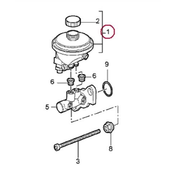 Porsche Brake Fluid Reservoir - Tiptronic