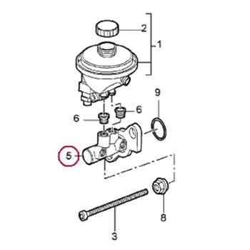 Porsche Brake Master Cylinder - OEM