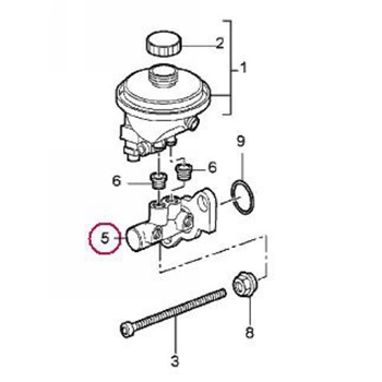Porsche Brake Master Cylinder - OEM
