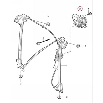 Porsche Window Motor Right