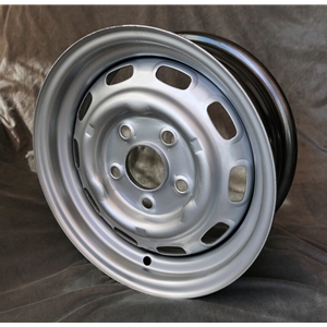 Porsche OE Steel Silver Wheels - 5.5x15 - 356 C/SC, 911 -1989, 912