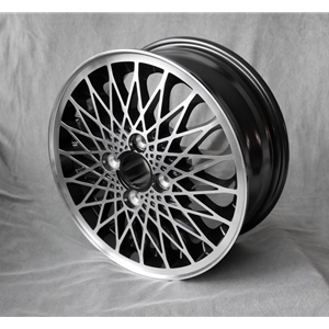 Porsche Black Diamond Cut Turbo Style Wheel - 6x15 - 924