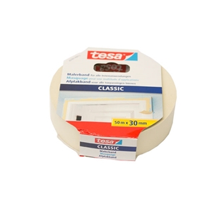 Masking Tape - Tesa Classic (50 m X 30 mm Roll) - 0528211