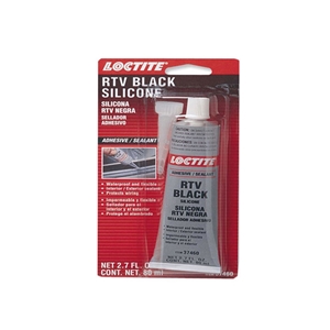 Silicone Adhesive/Sealant - Loctite RTV Black Silicone (80 ml. Tube) - 37460