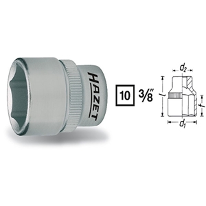 Socket - 9 mm, 6-Point - 3/8