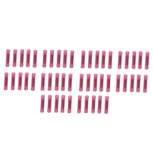 Wire Connector - Butt Connector, 22-18 Gauge (Red) (50 Pack) - 5791