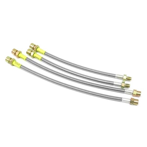 Brake Hose Set - Steel Braided with Clear Protective Jacket - 995522100