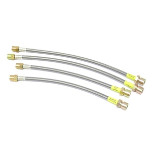 Brake Hose Set - Steel Braided with Clear Protective Jacket - 995522101