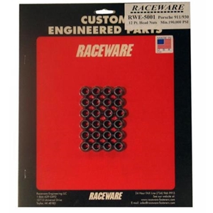 Porsche 911/930/964/993 Raceware 12 Pt. Cylinder Head Nut Set