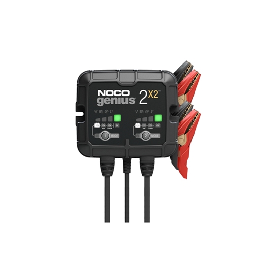 NOCO GENIUS2X2 6V/12V 2-Bank, 4-Amp Smart Battery Charger - GENIUS2X2