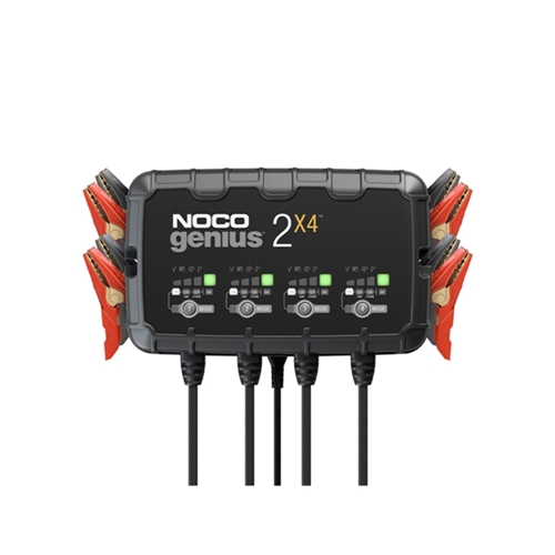 NOCO GENIUS2X4 6V/12V 4-Bank, 8-Amp Smart Battery Charger - GENIUS2X4