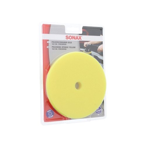 Paint Polishing Disc - SONAX Yellow Dual Action Polishing Pad (Soft) - 493500